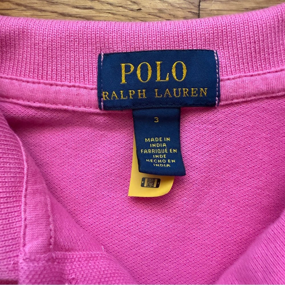 Polo Ralph Lauren hot pink preppy polo shirt 3 - Picture 2 of 4